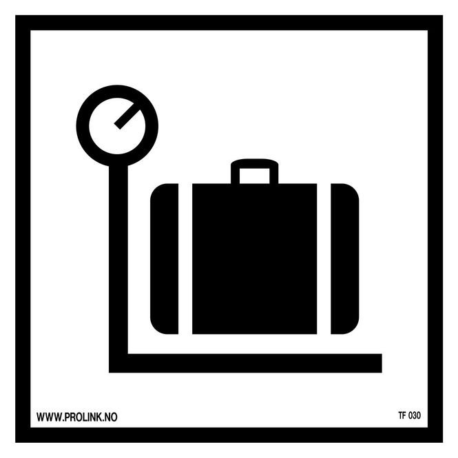 Hovedbilde Baggasjevekt - PVC