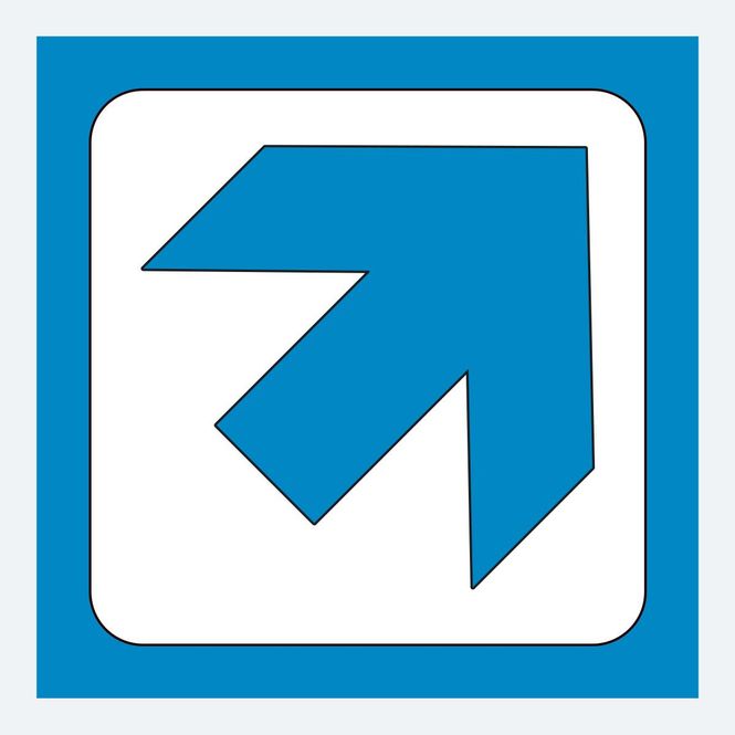 Hovedbilde Pil, diagonal - PVC