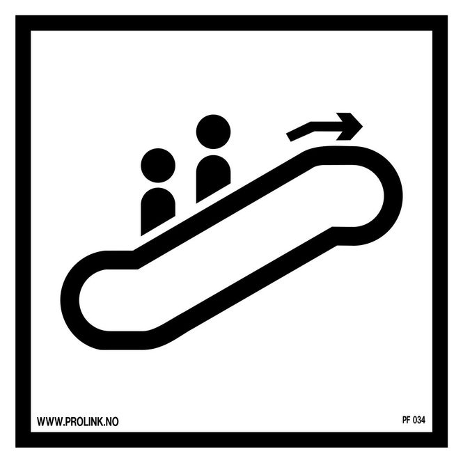 Hovedbilde Rulletrapp, opp - PVC
