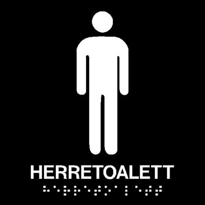 Herretoalett - Taktilt