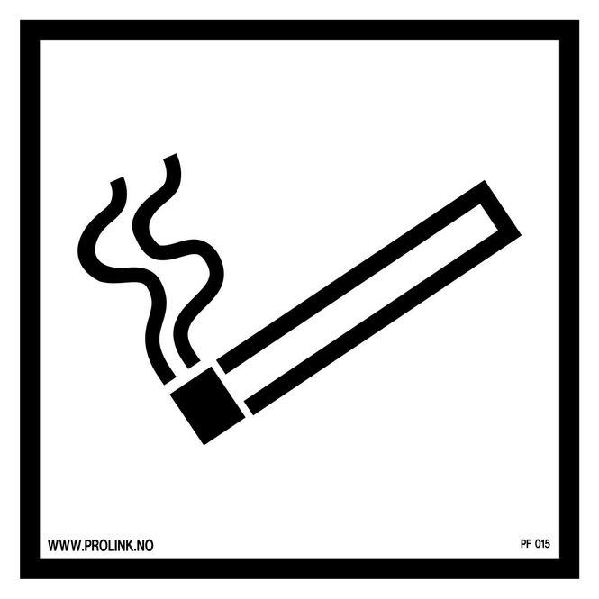 Hovedbilde Røykeområde/røyking tillatt - PVC