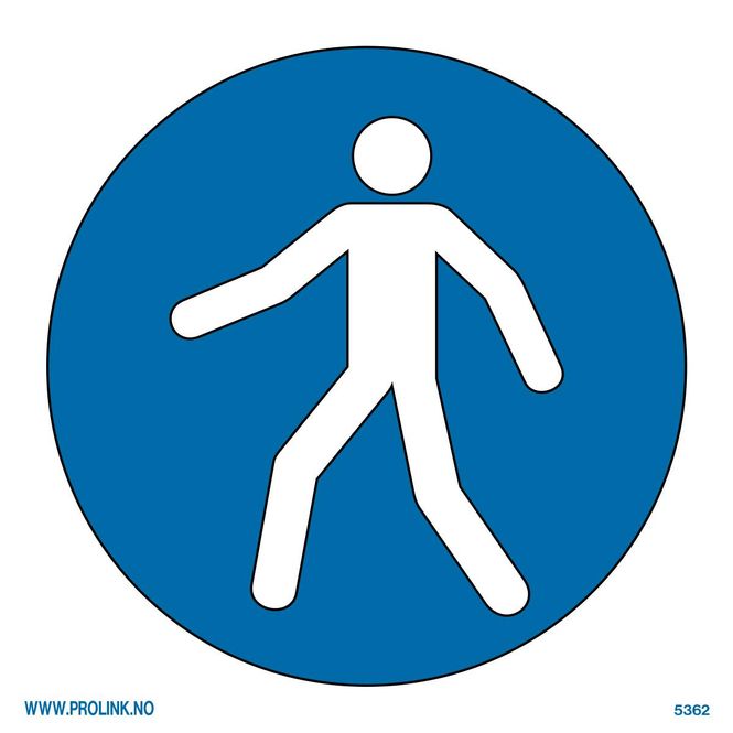 Hovedbilde Benytt denne gangbanen - PVC