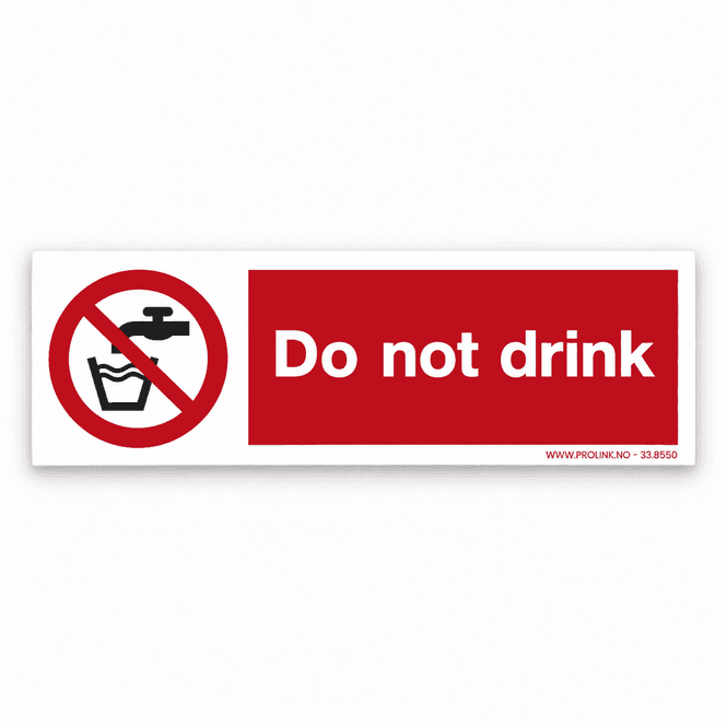 Hovedbilde Do not drink