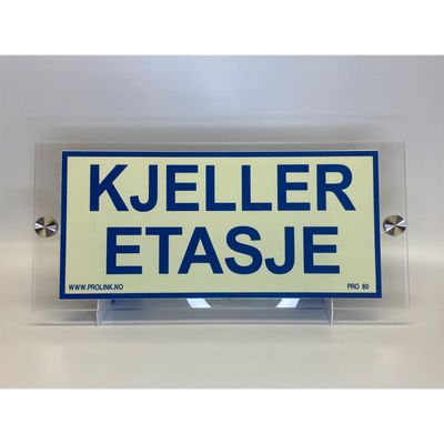 Etasjeskilt i akryl