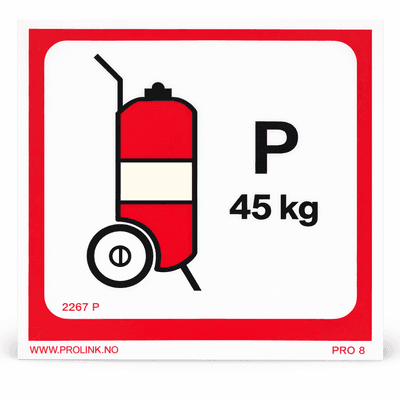 Wheeled fire extinguisher - Powder (Pro 8)
